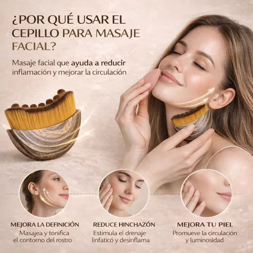 Cepillo de Drenaje linfático facial