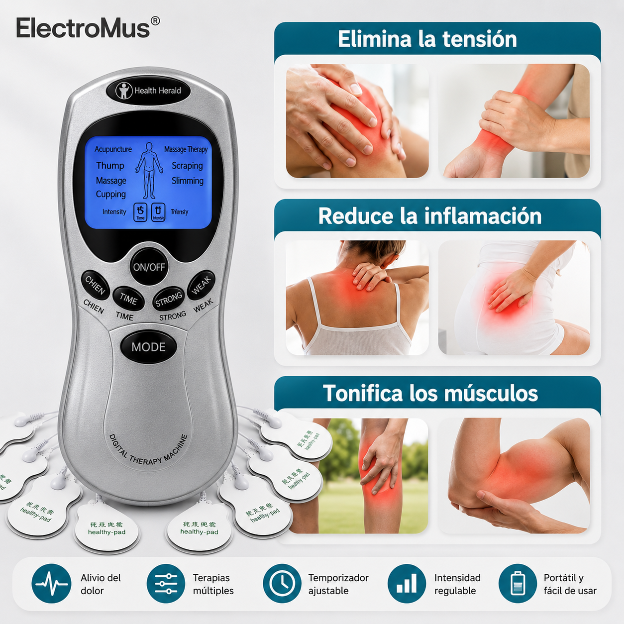 Equipo Gimnasia Pasiva Digital 8 Electro