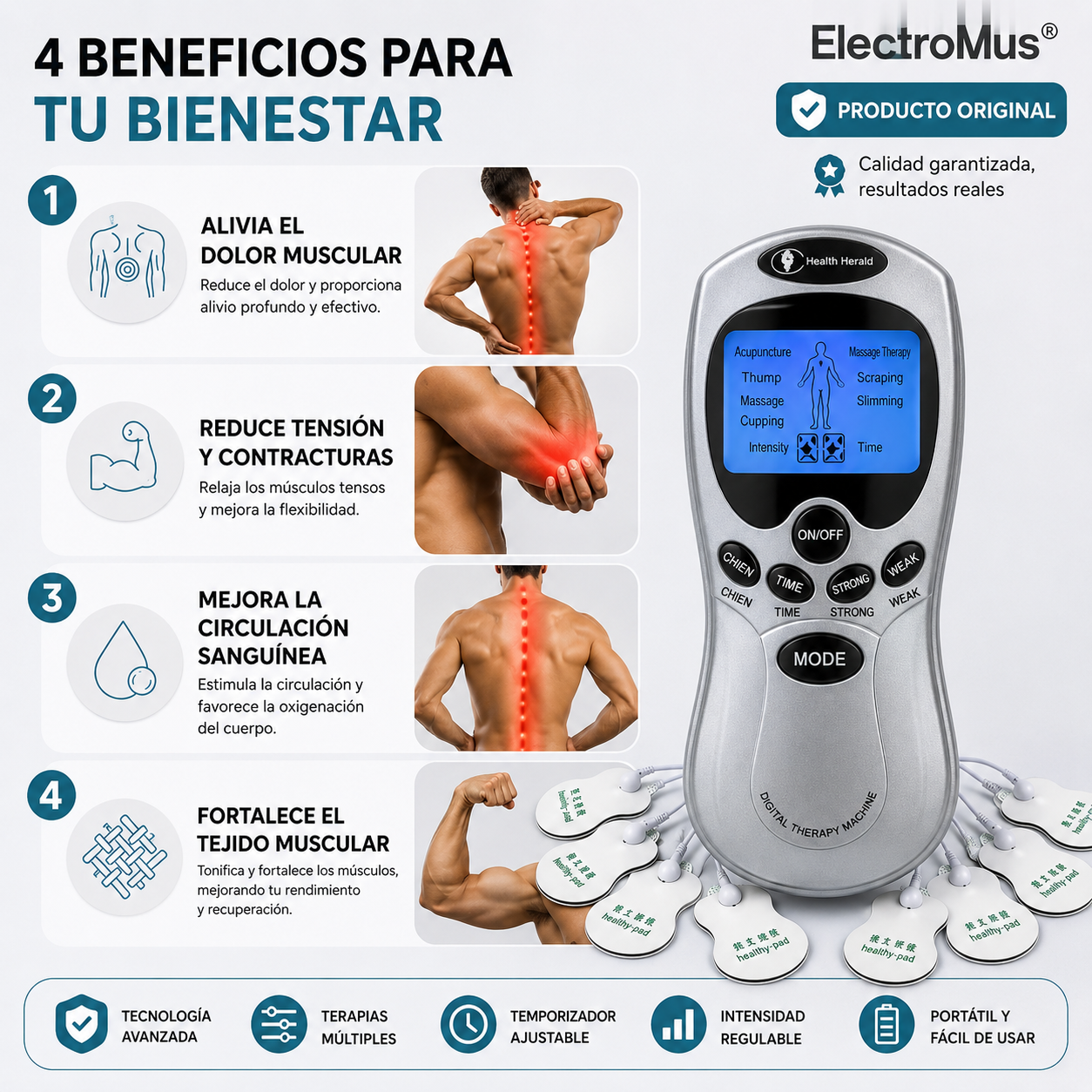 Equipo Gimnasia Pasiva Digital 8 Electro